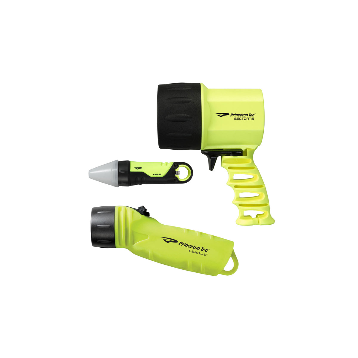 Princeton Tech Reef Pack Neon LED Light Yellow (S5 550 Lumens, League 260 Lumens, AMP1L 100 Lumens)