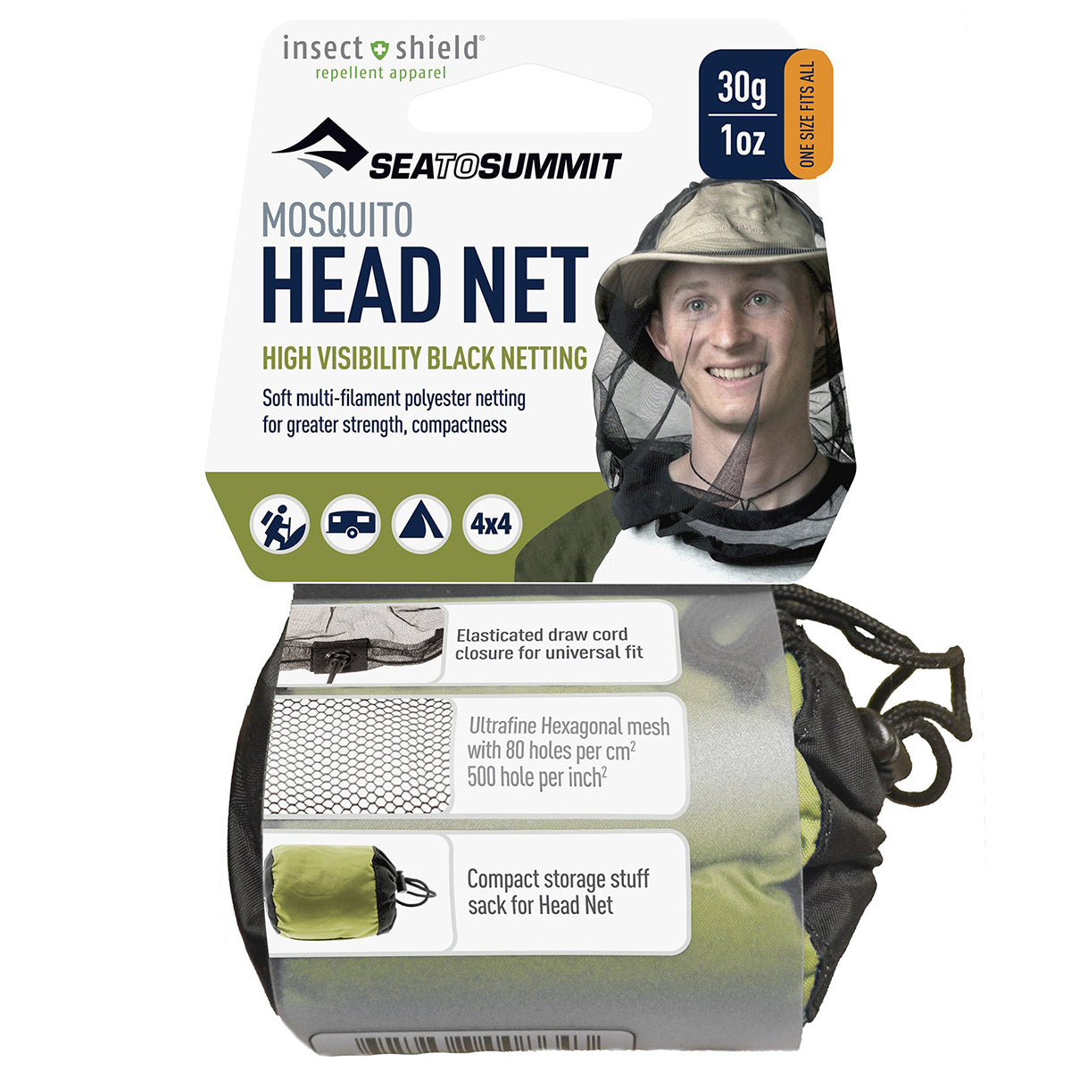Sea to Summit S2S Mosquito Headnet Permethrin Treated - Black