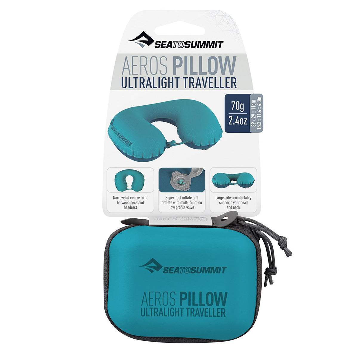 Sea to Summit S2S Aeros Ulight Pillow Trvlr Aq