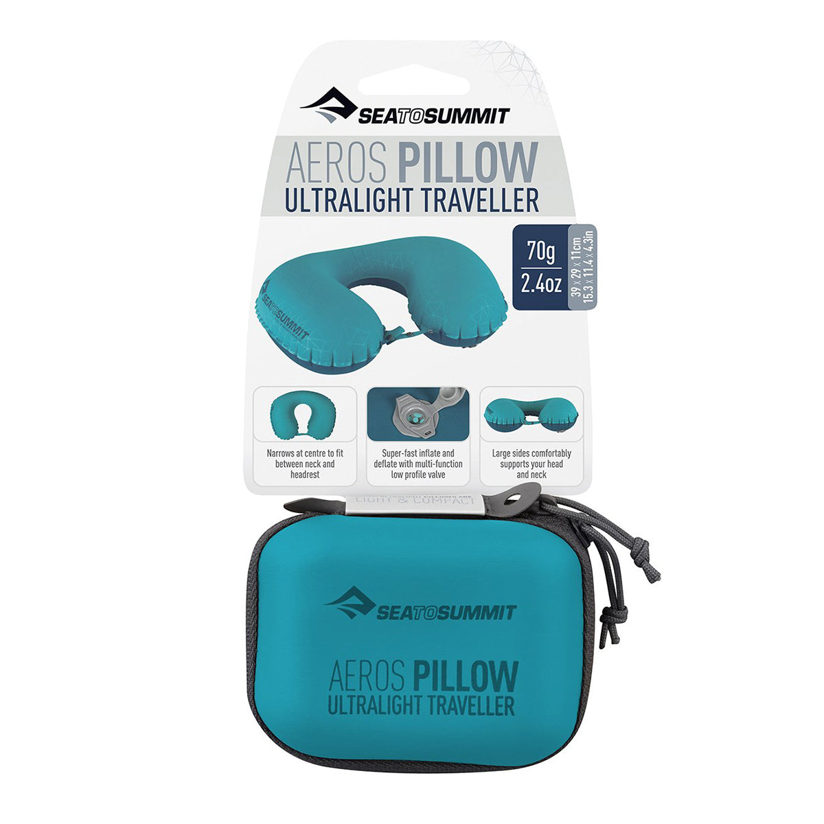 Sea to Summit S2S Aeros Ul Pillow Traveller Grey