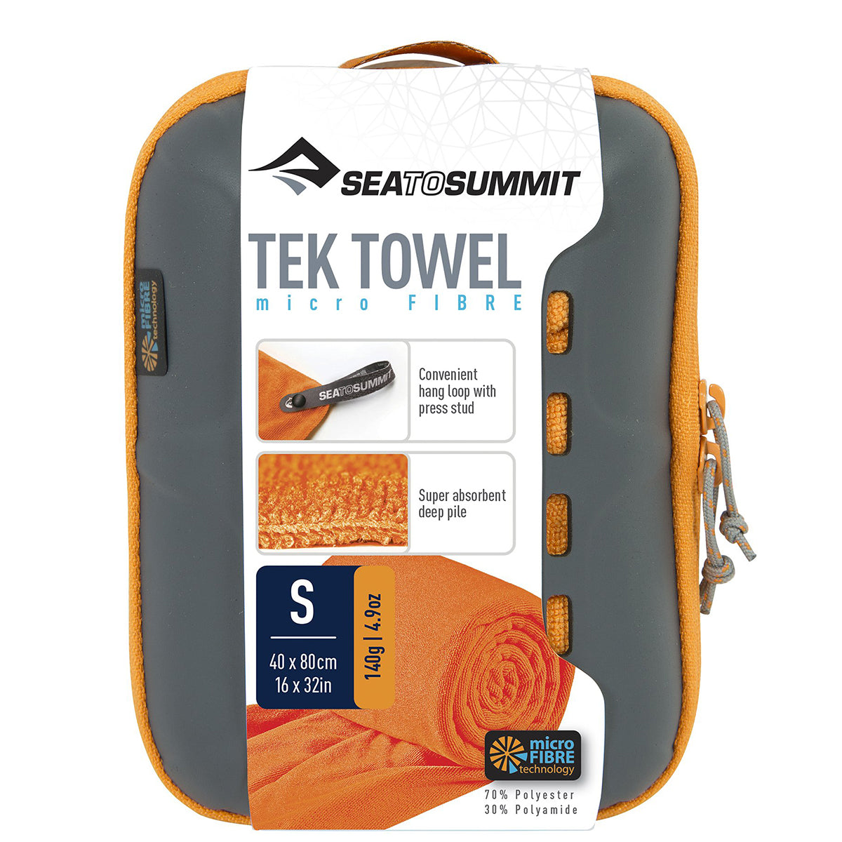 Sea to Summit S2S Tek Towel S Pacific Lime 30cm x 60cm