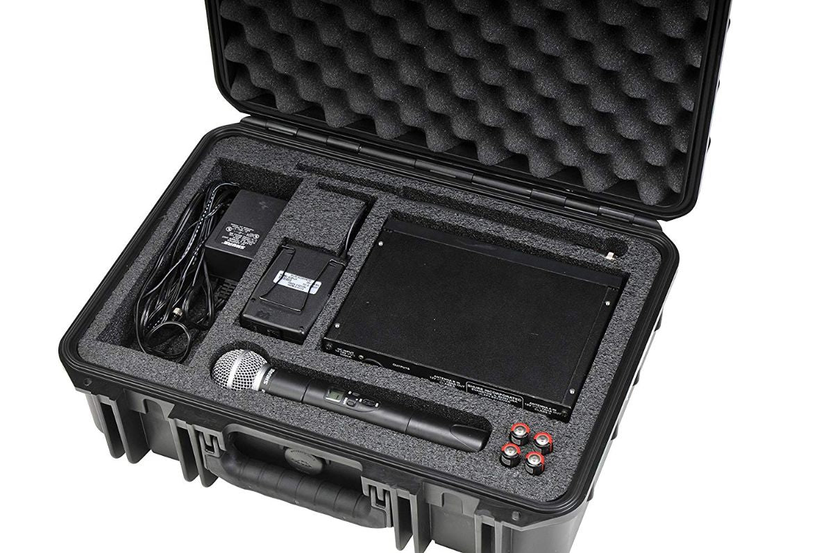SKB iSeries Injection Molded Waterproof Case w/Foam for Shure SLX/ULXD Wireless Mic System