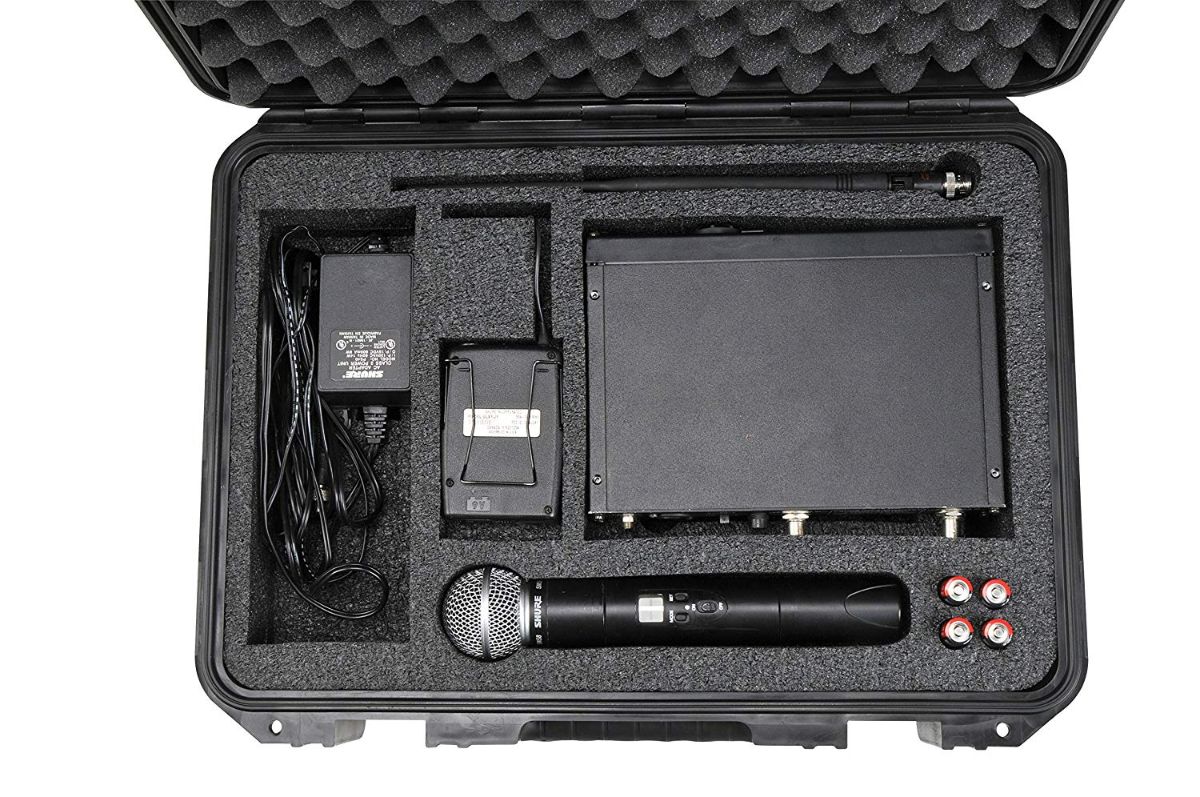 SKB iSeries Injection Molded Waterproof Case w/Foam for Shure SLX/ULXD Wireless Mic System