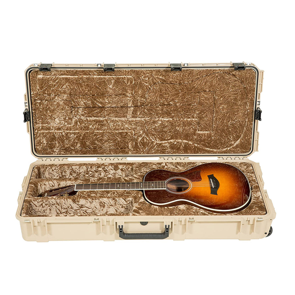 SKB iSeries Acoustic Guitar Case Latches, w/wheels - TAN