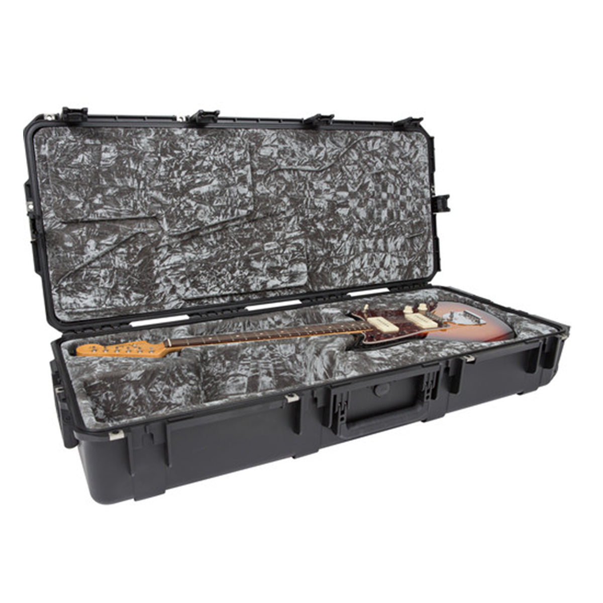 SKB iSeries Waterproof Flight Case for Jaguar/Jazzmaster Guitar w/wheels