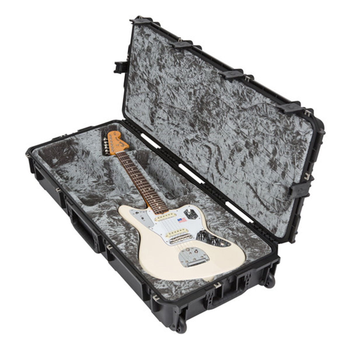 SKB iSeries Waterproof Flight Case for Jaguar/Jazzmaster Guitar w/wheels
