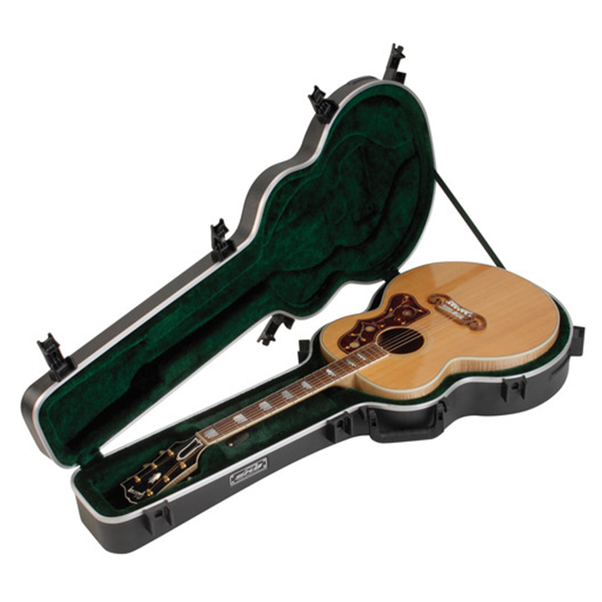 SKB Universal Jumbo Acoustic Shaped Hardshell - TSA Latch, Over-Molded Handle Deluxe Guitar Case