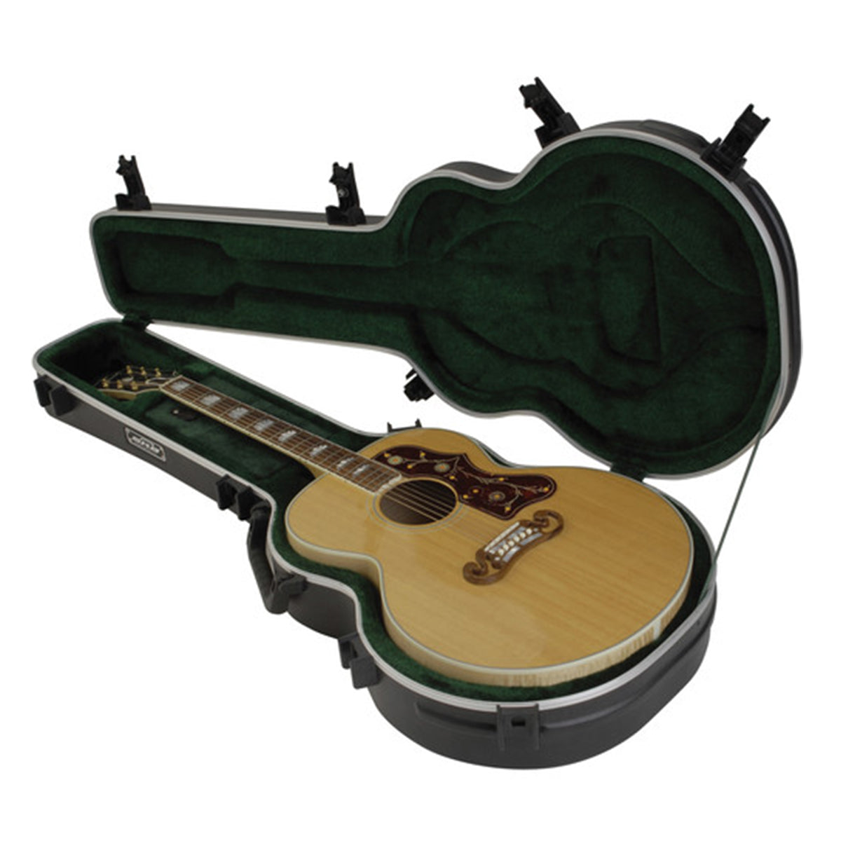 SKB Universal Jumbo Acoustic Shaped Hardshell - TSA Latch, Over-Molded Handle Deluxe Guitar Case