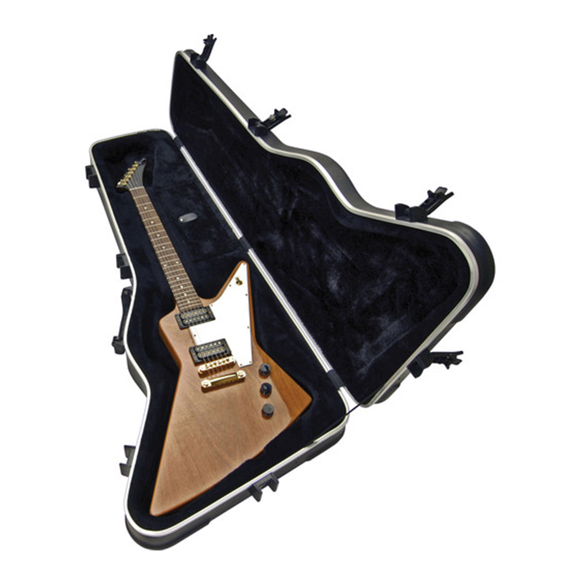 SKB Explorer/Firebird Type Hardshell - TSA Latch, Over-Molded Handle Guitar Case