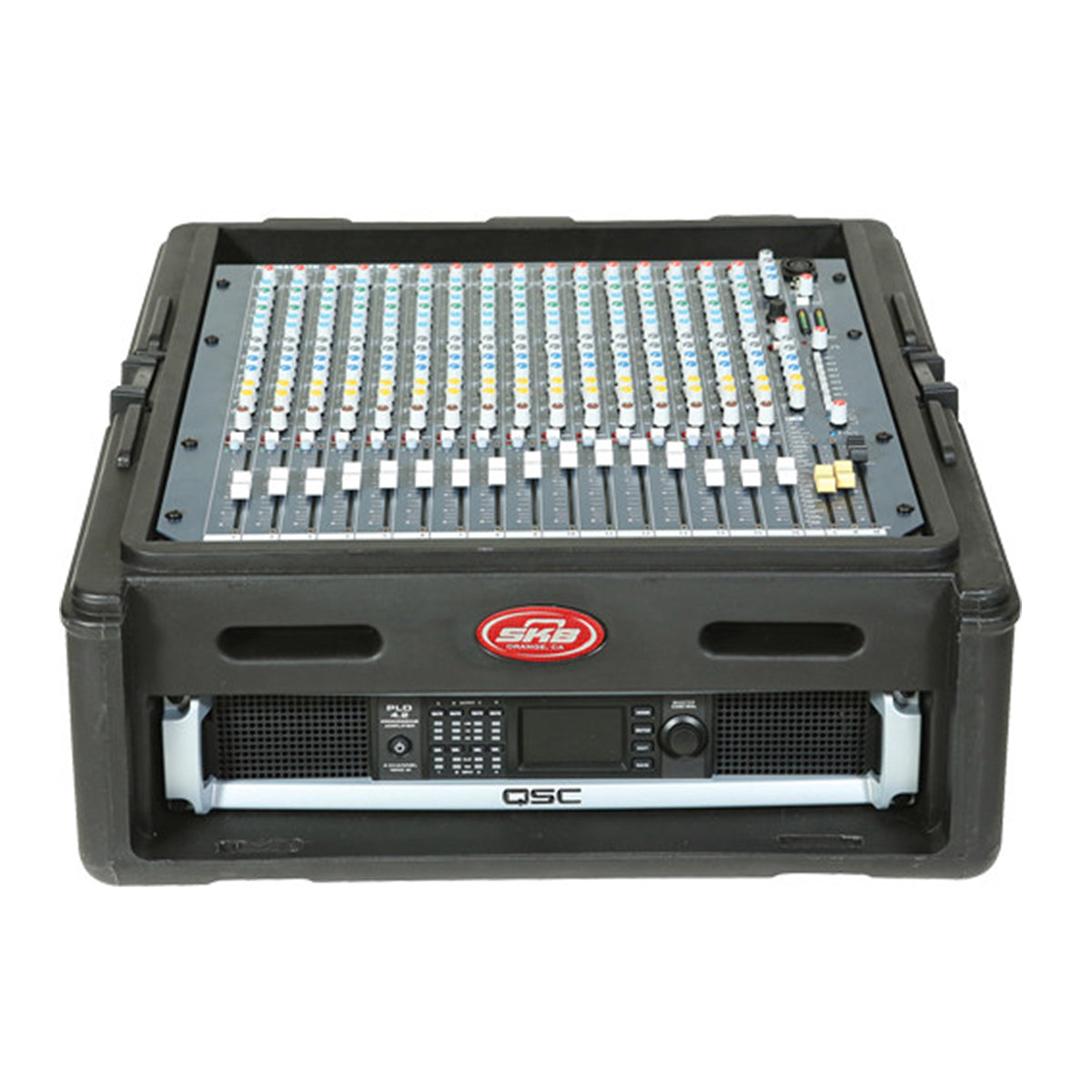 SKB Roto Rack Case 10U Top Rack, 2U Front Rack, Steel Rails, Hard top, L/R Access doors