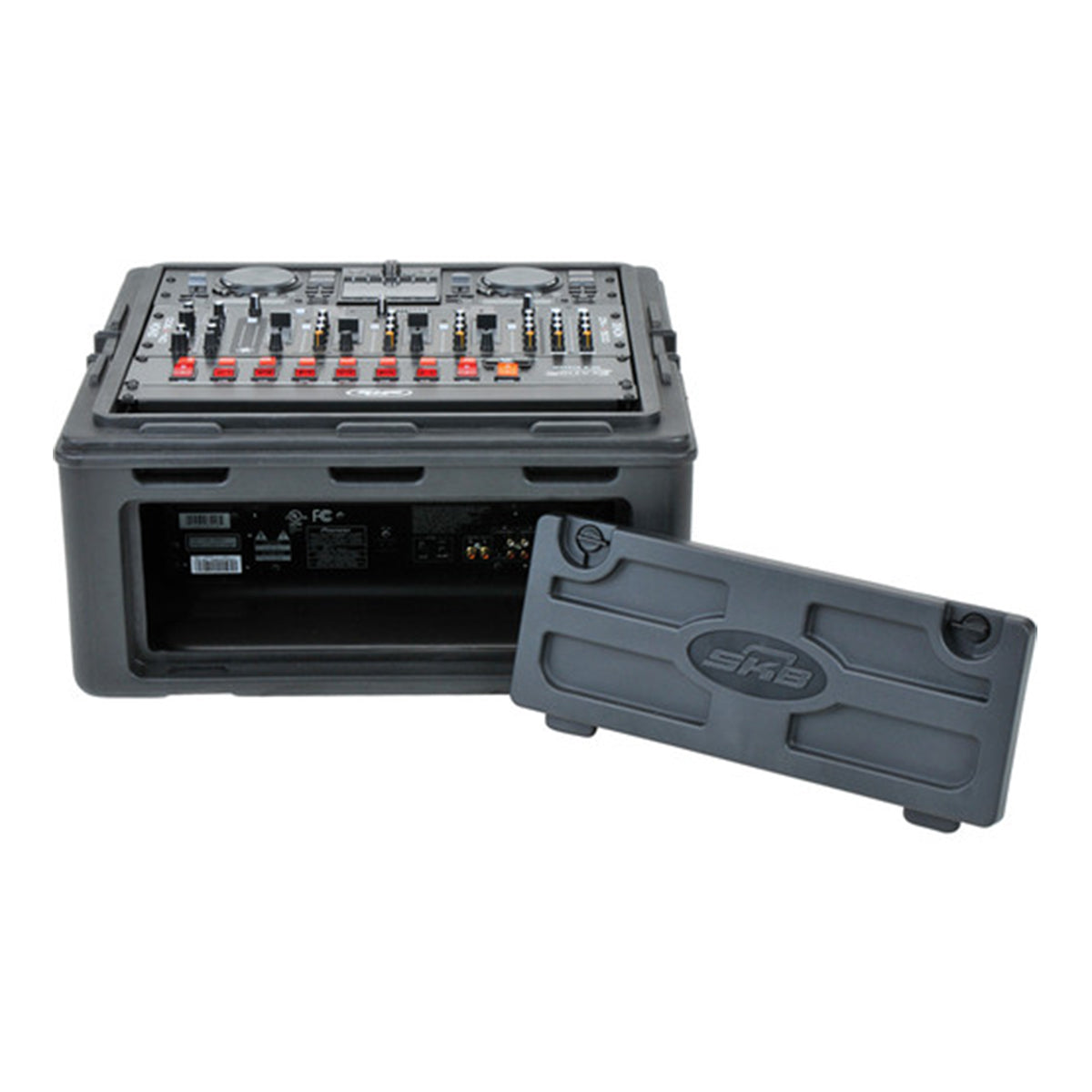 SKB Roto Rack Case 10U Top Rack, 2U Front Rack, Steel Rails, Hard top, L/R Access doors