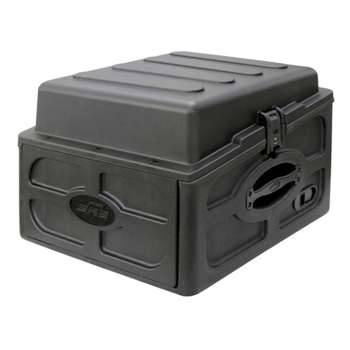 SKB Audio and DJ Rack Case 10U Top Rack, 4U Front Rack, Steel Rails, Hard top, L/R Access doors