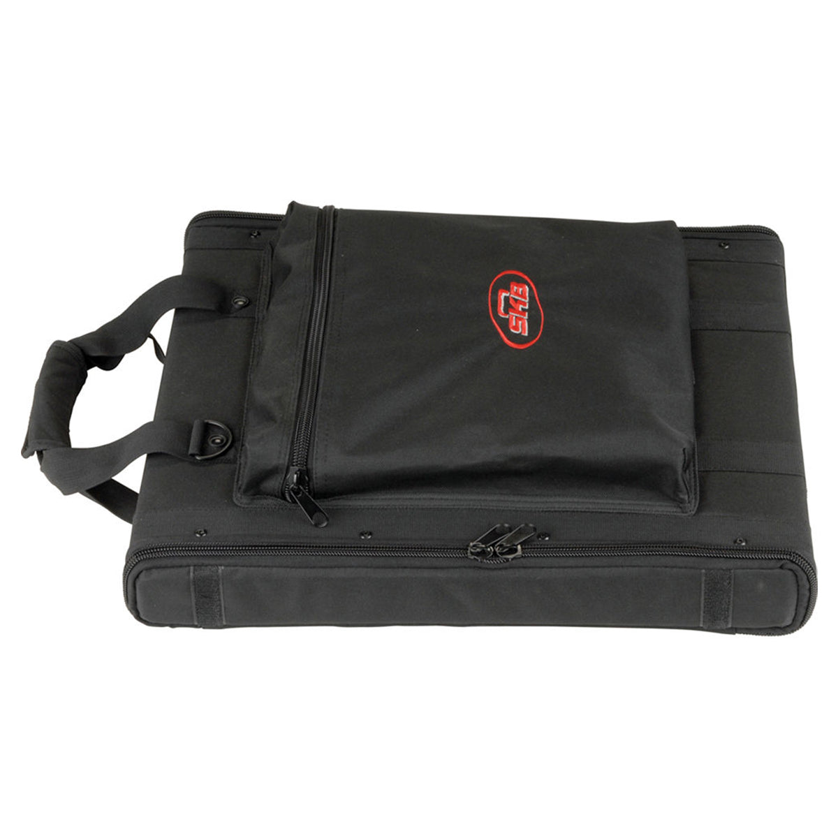 SKB 1U Soft Rack Case, Steel Rails, Heavy Duty zippers, outer pocket, Shoulder straps