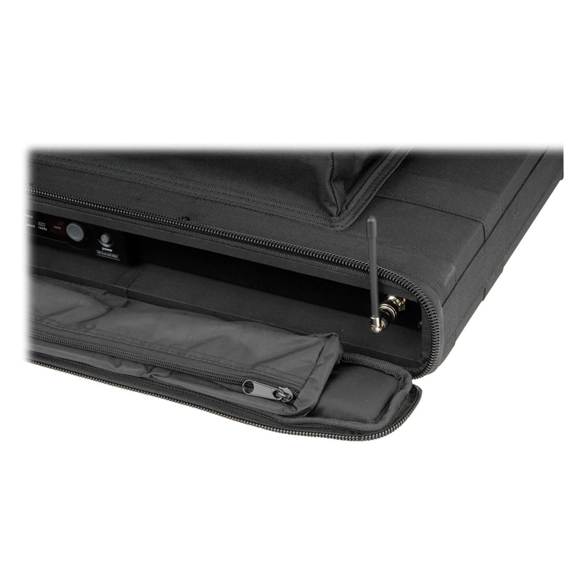 SKB 1U Soft Rack Case, Steel Rails, Heavy Duty zippers, outer pocket, Shoulder straps