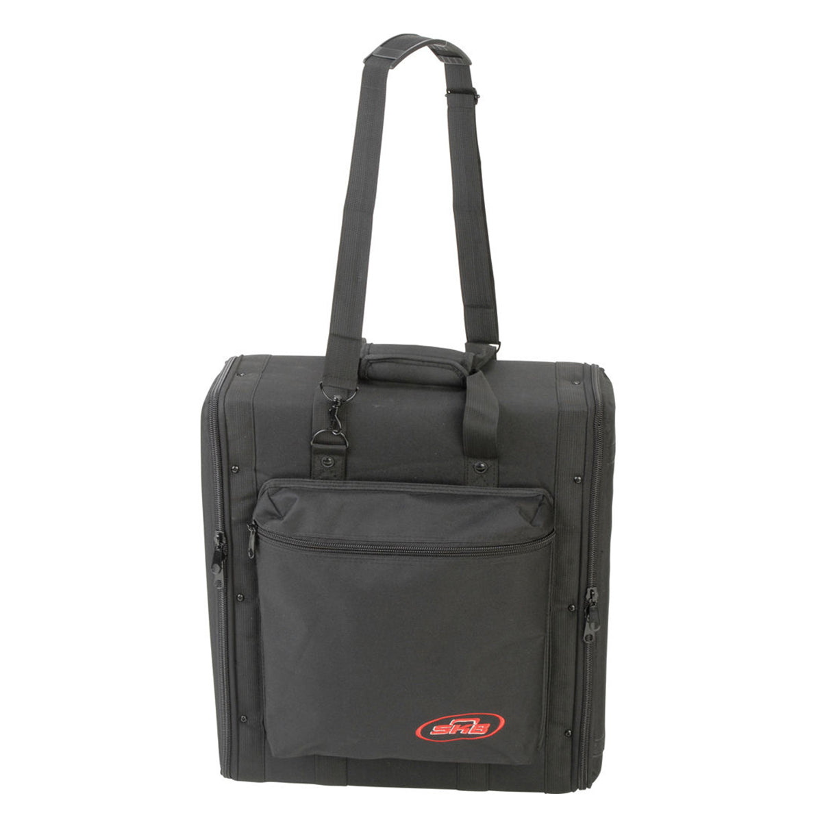 SKB 2U Soft Rack Case, Steel Rails, Heavy Duty Zippers, Outer Pocket, Shoulder Straps