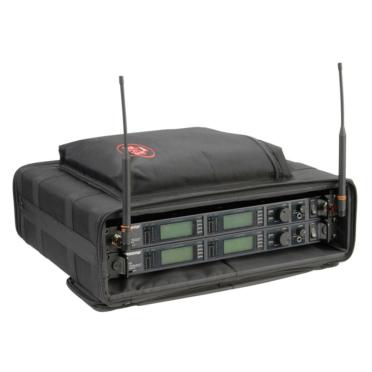 SKB 2U Soft Rack Case, Steel Rails, Heavy Duty Zippers, Outer Pocket, Shoulder Straps