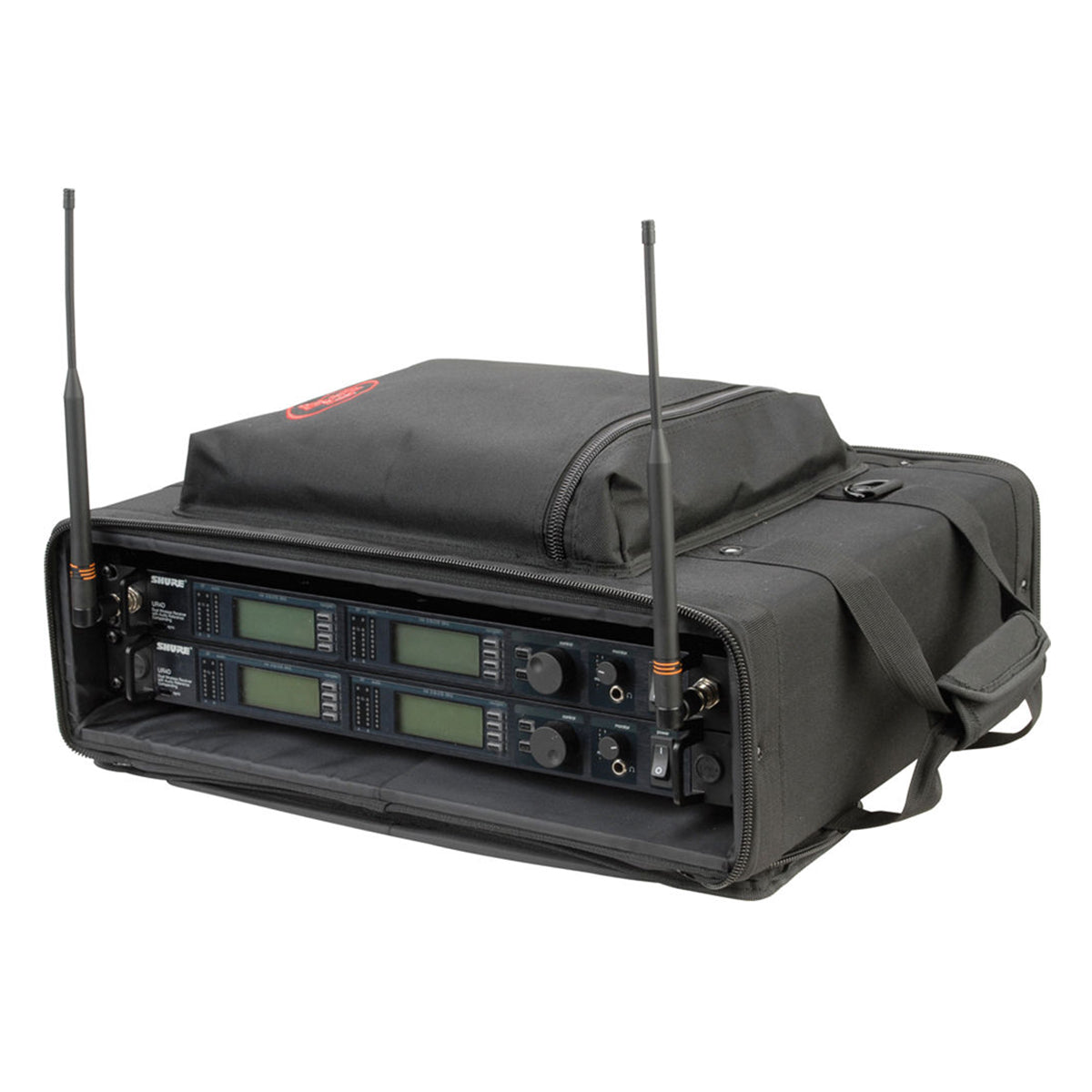 SKB 2U Soft Rack Case, Steel Rails, Heavy Duty Zippers, Outer Pocket, Shoulder Straps