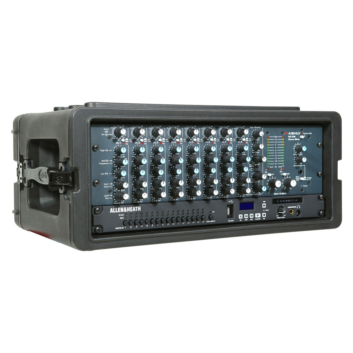 SKB 4U Shallow Roto Rack with Steel Rails (front/back), 10.5" deep (rail-to-rail)