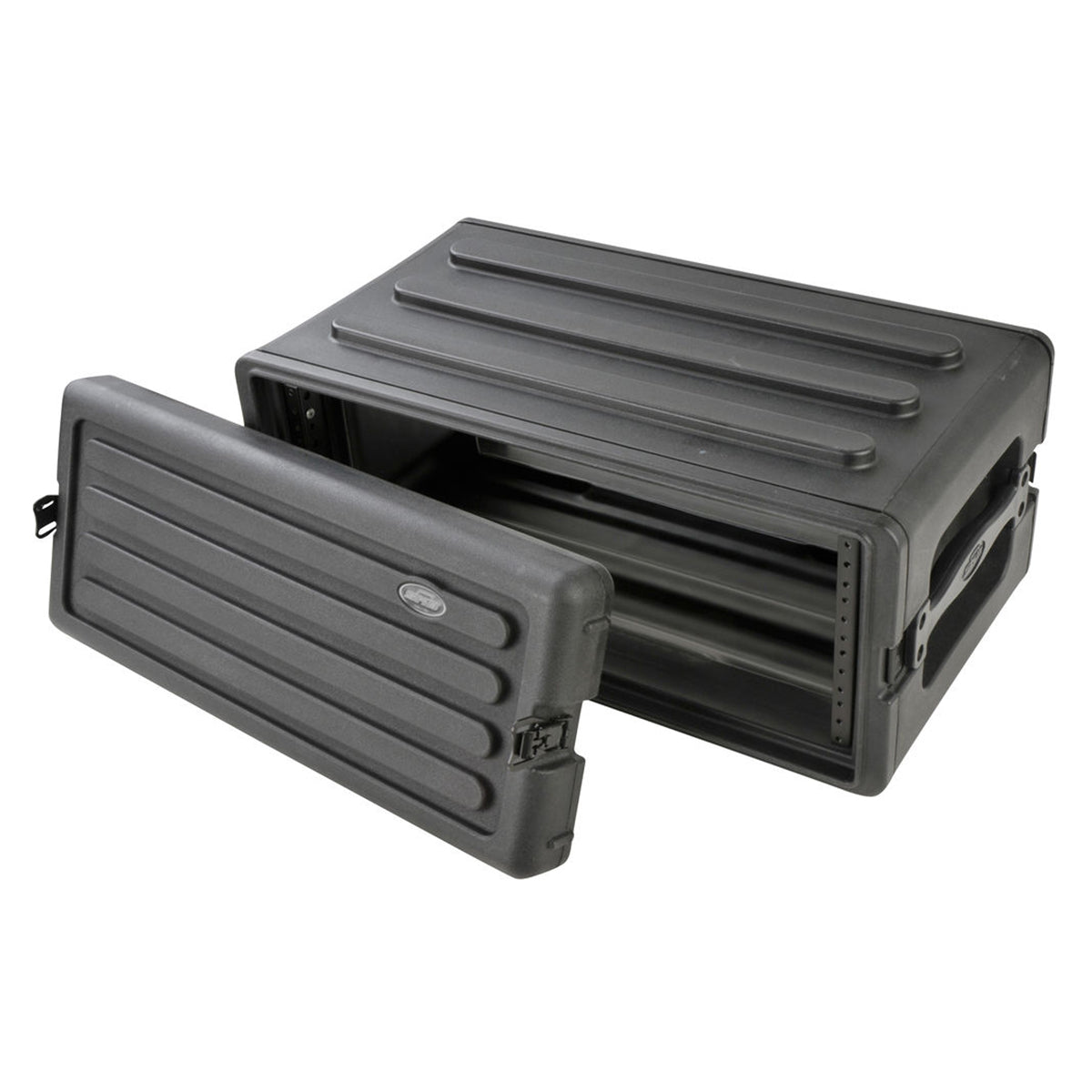 SKB 4U Shallow Roto Rack with Steel Rails (front/back), 10.5" deep (rail-to-rail)