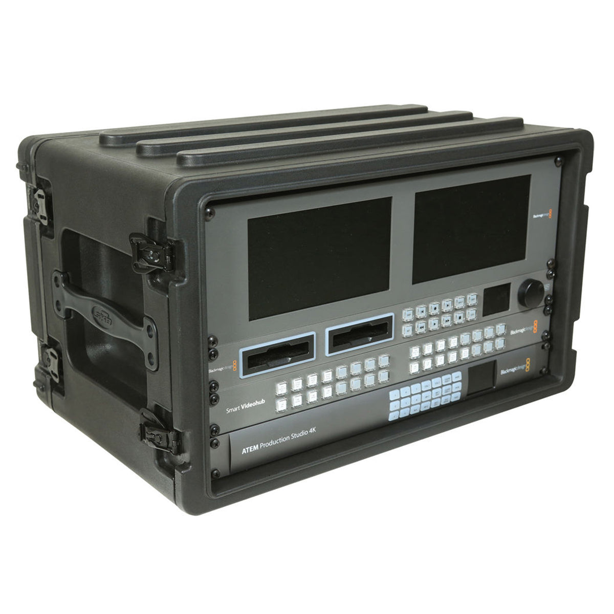 SKB 6U Shallow Roto Rack with Steel Rails (front/back), 10.5