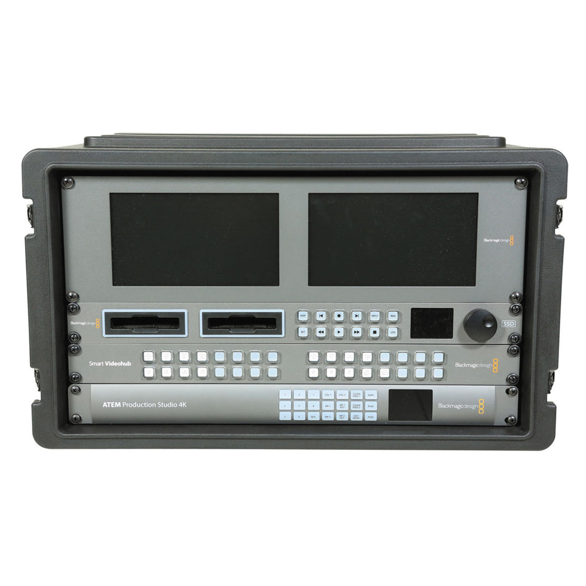 SKB 6U Shallow Roto Rack with Steel Rails (front/back), 10.5