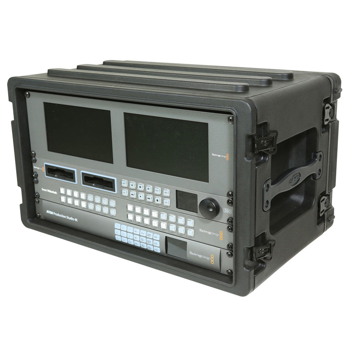 SKB 6U Shallow Roto Rack with Steel Rails (front/back), 10.5