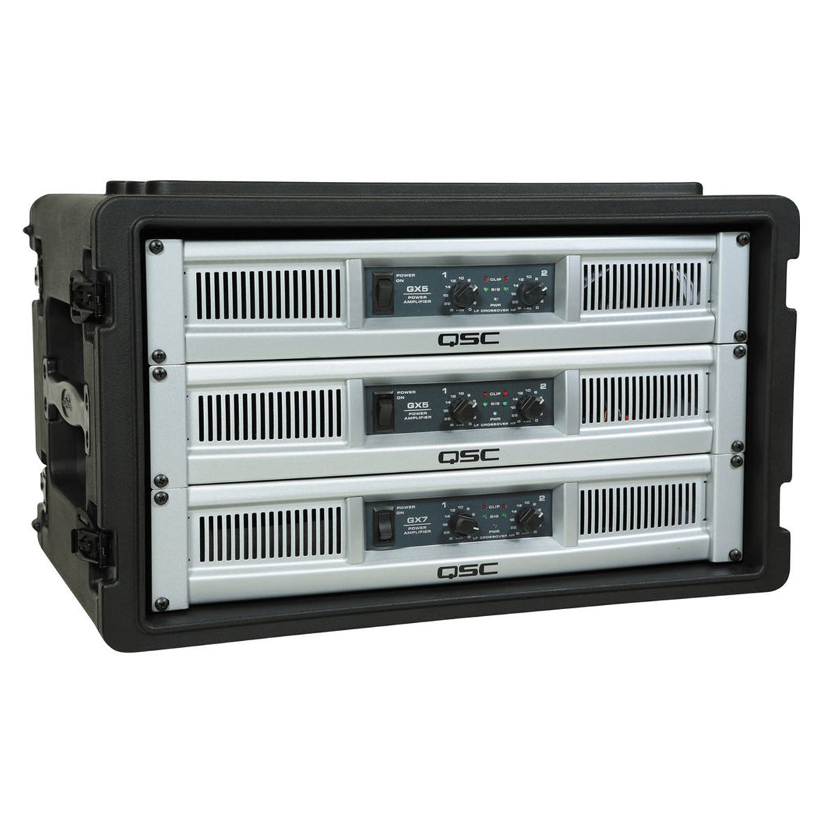 SKB 6U Shallow Roto Rack with Steel Rails (front/back), 10.5