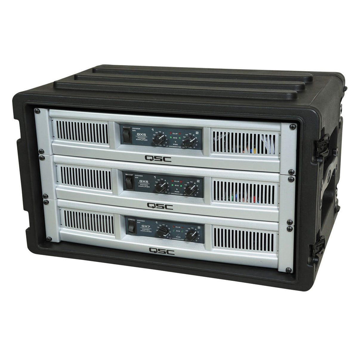 SKB 6U Shallow Roto Rack with Steel Rails (front/back), 10.5