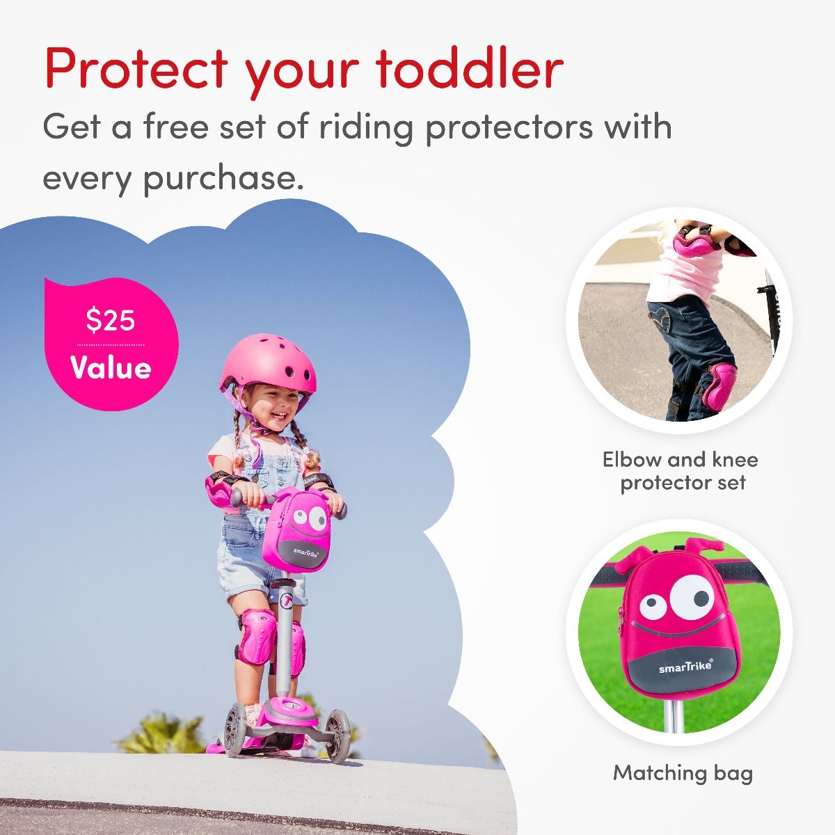 Smartrike Kids T-Scooter T1 - Pink