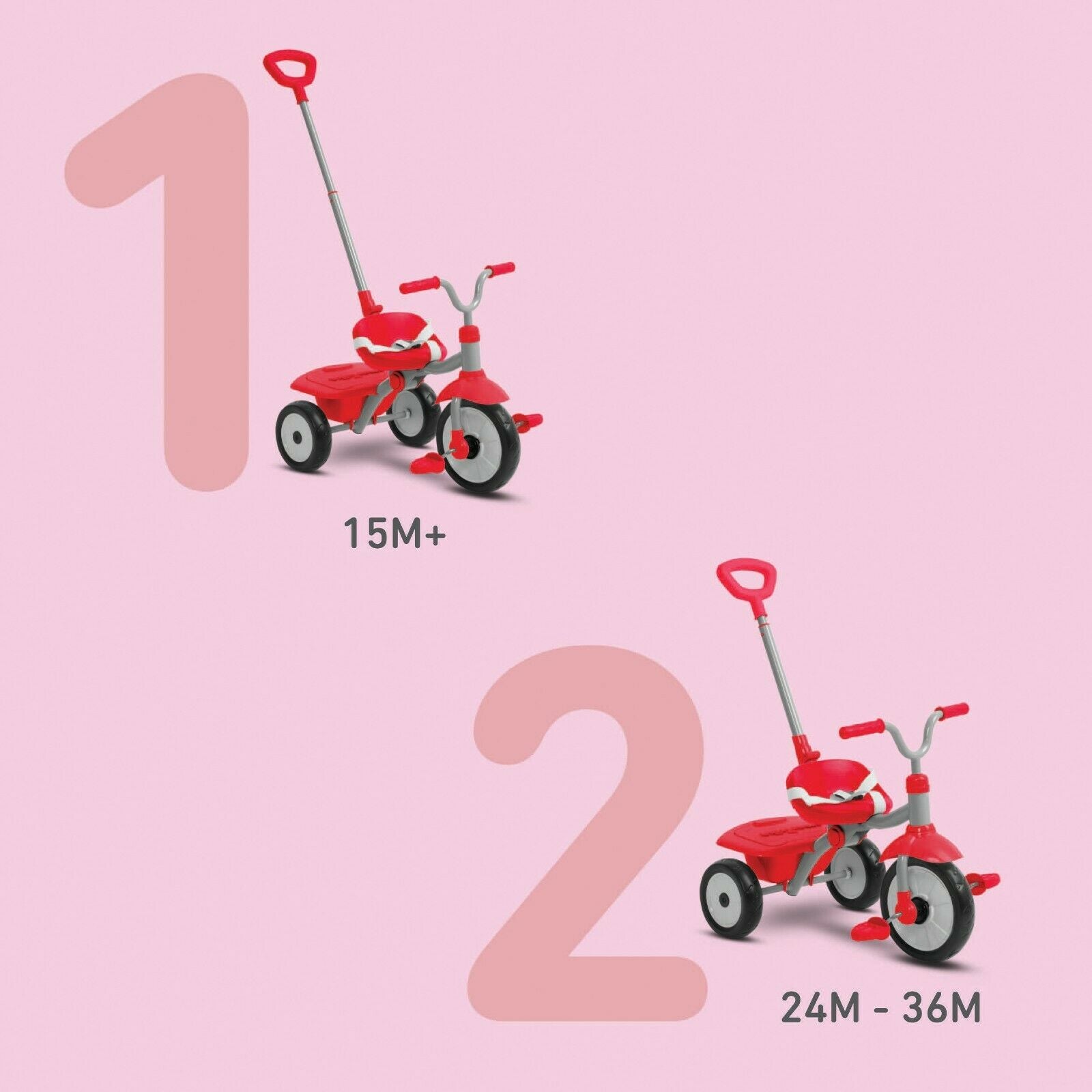 Smartrike Folding Fun Tricycle Red