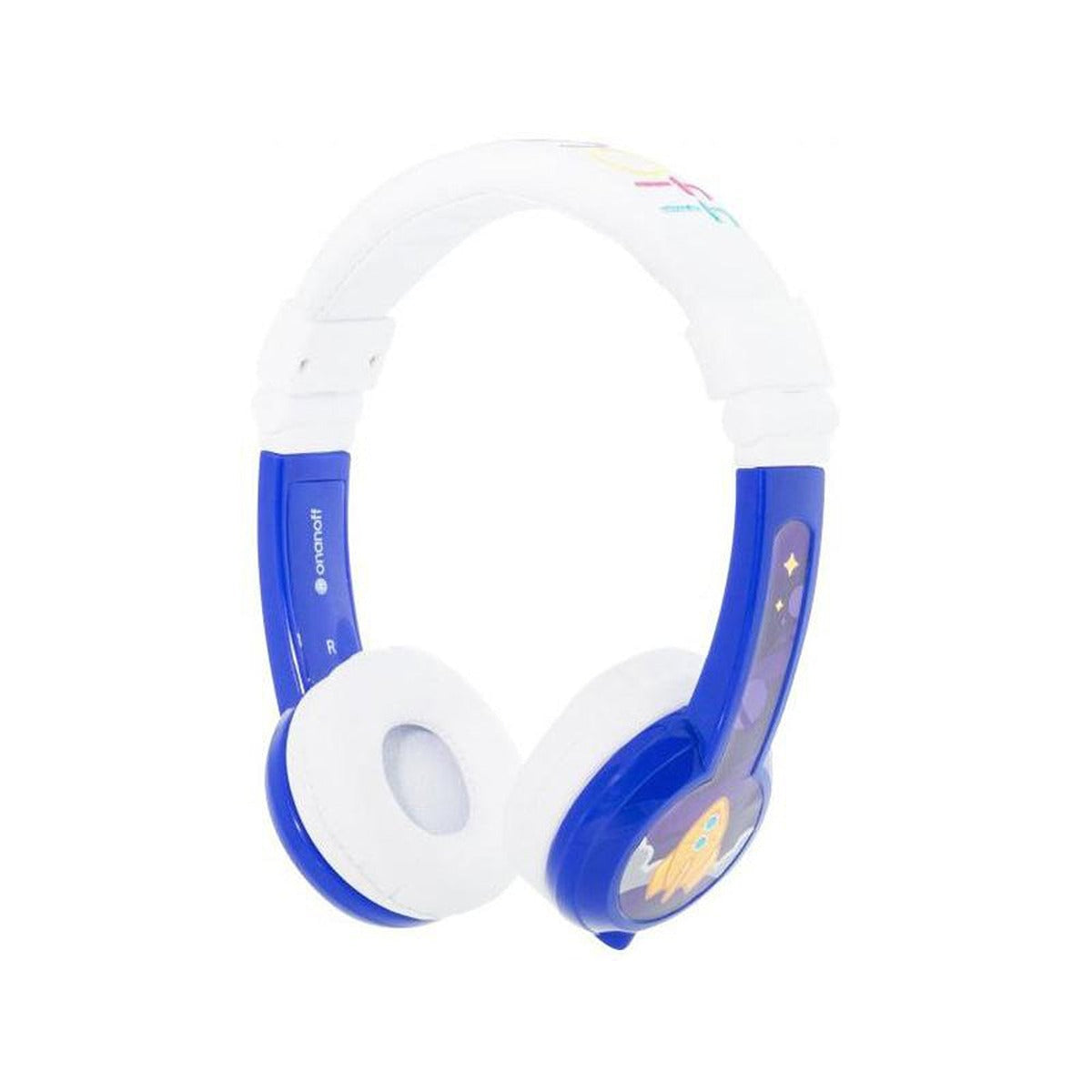 BuddyPhones BUDDYPHONES Explore Foldable Headphones with Mic Blue