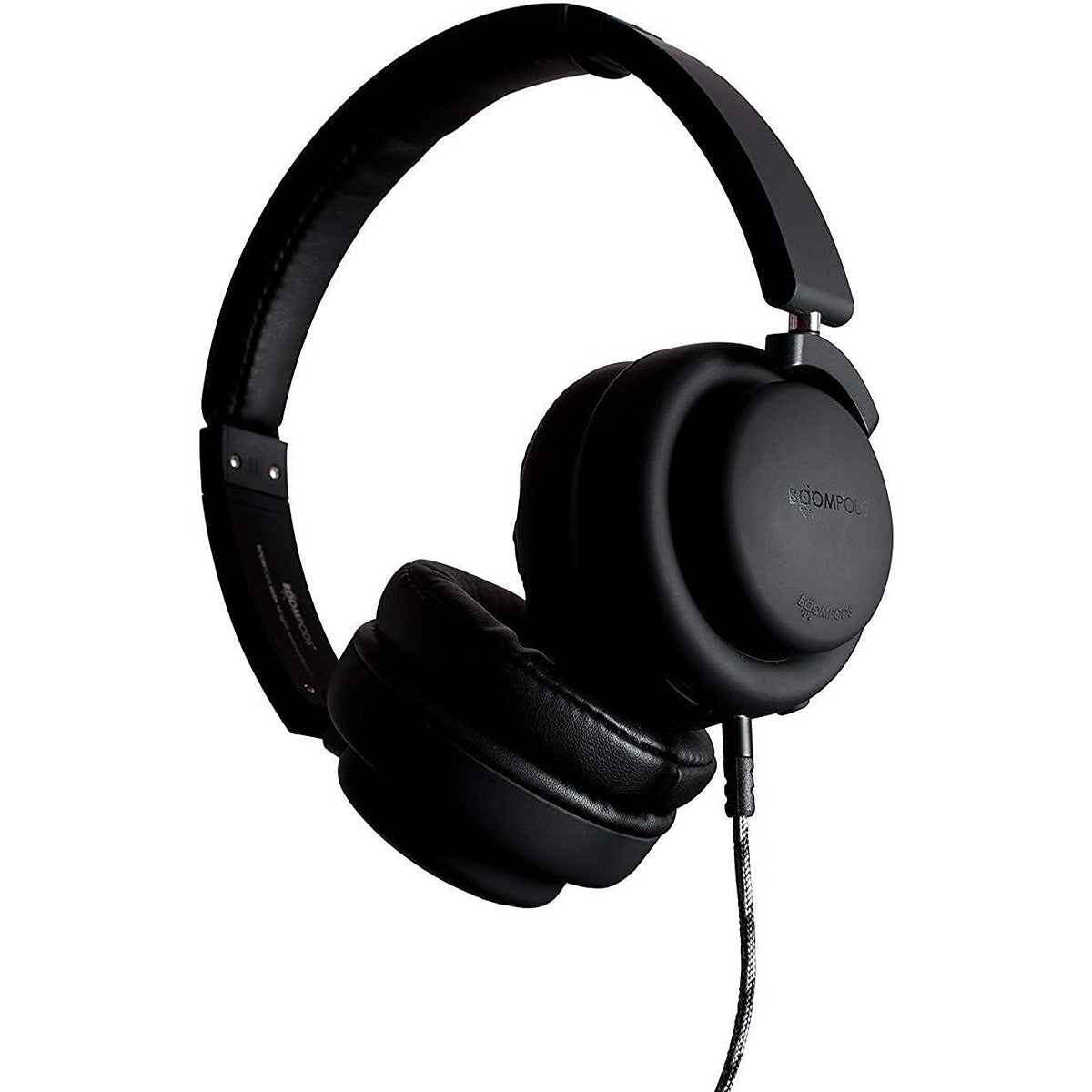 Boompods BOOMPODS Hush Wired Active Noise Cancellation Headphone & Travel Bag Black