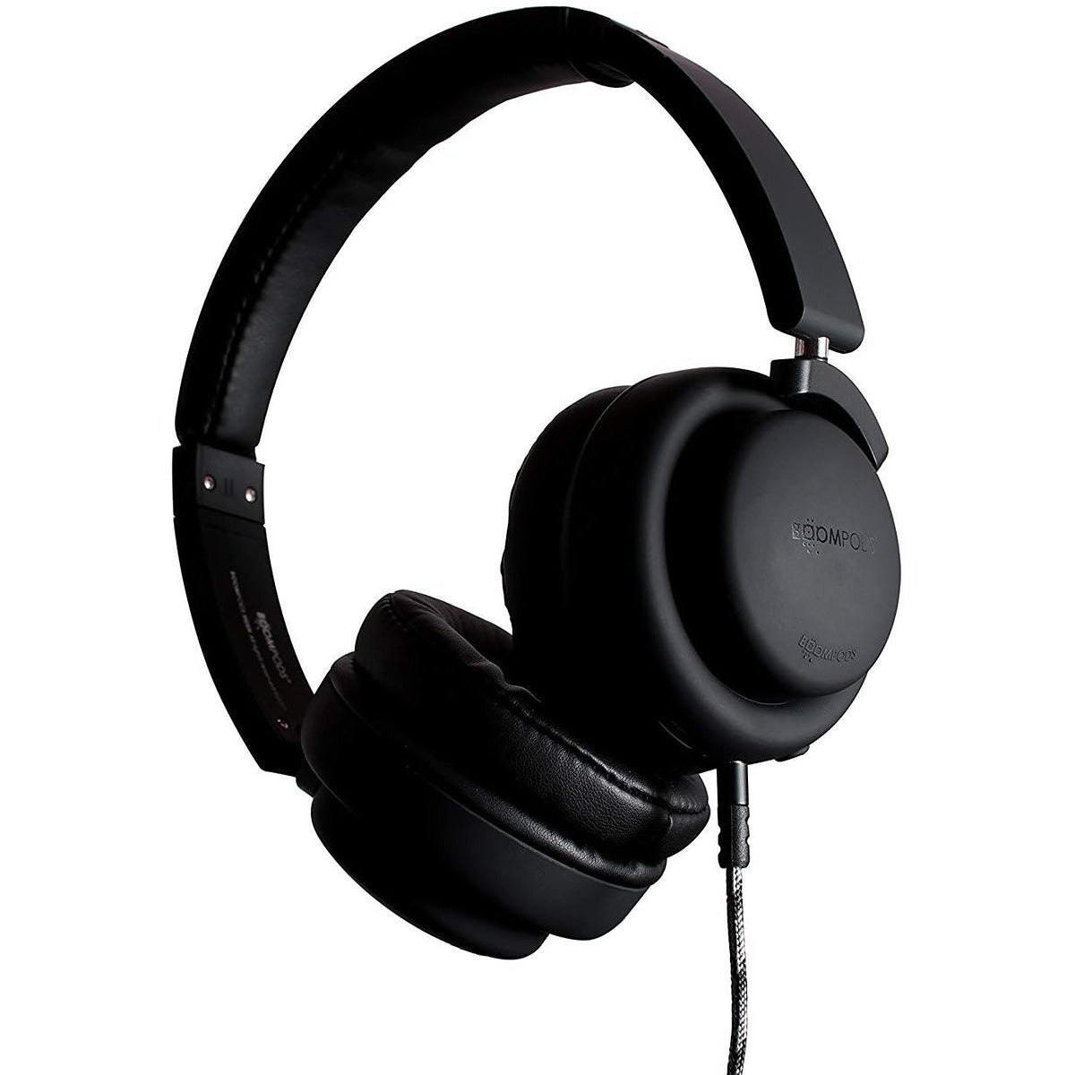 Boompods BOOMPODS Hush Wired Active Noise Cancellation Headphone & Travel Bag Black