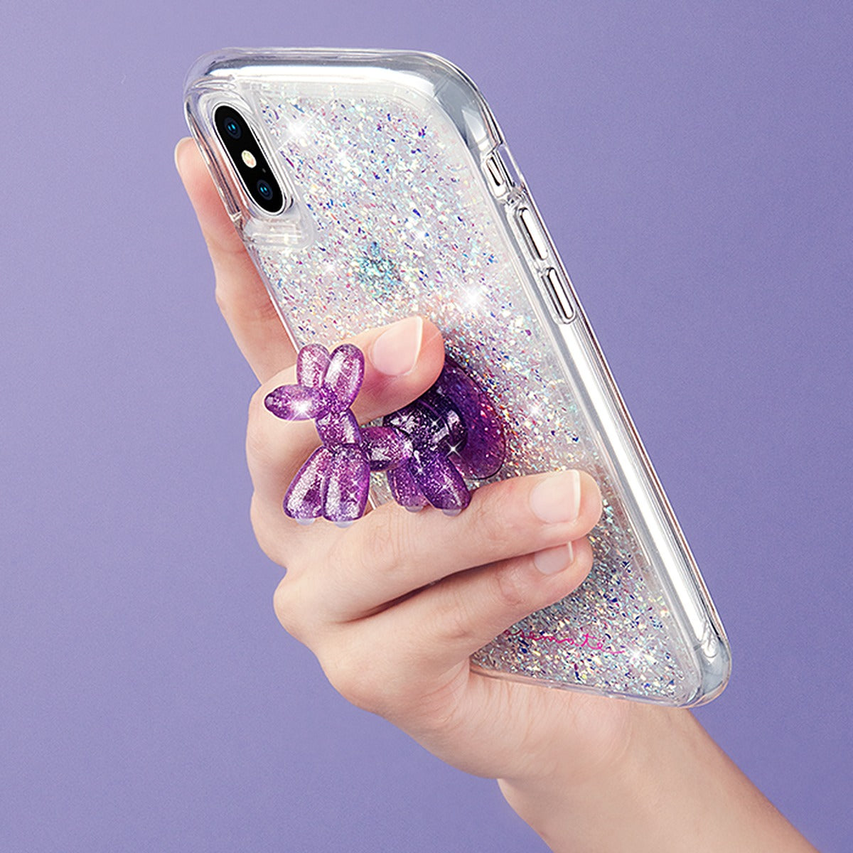 Case-Mate CASE-MATE Stand Ups Balloon Dog Sheer Crystal Purple