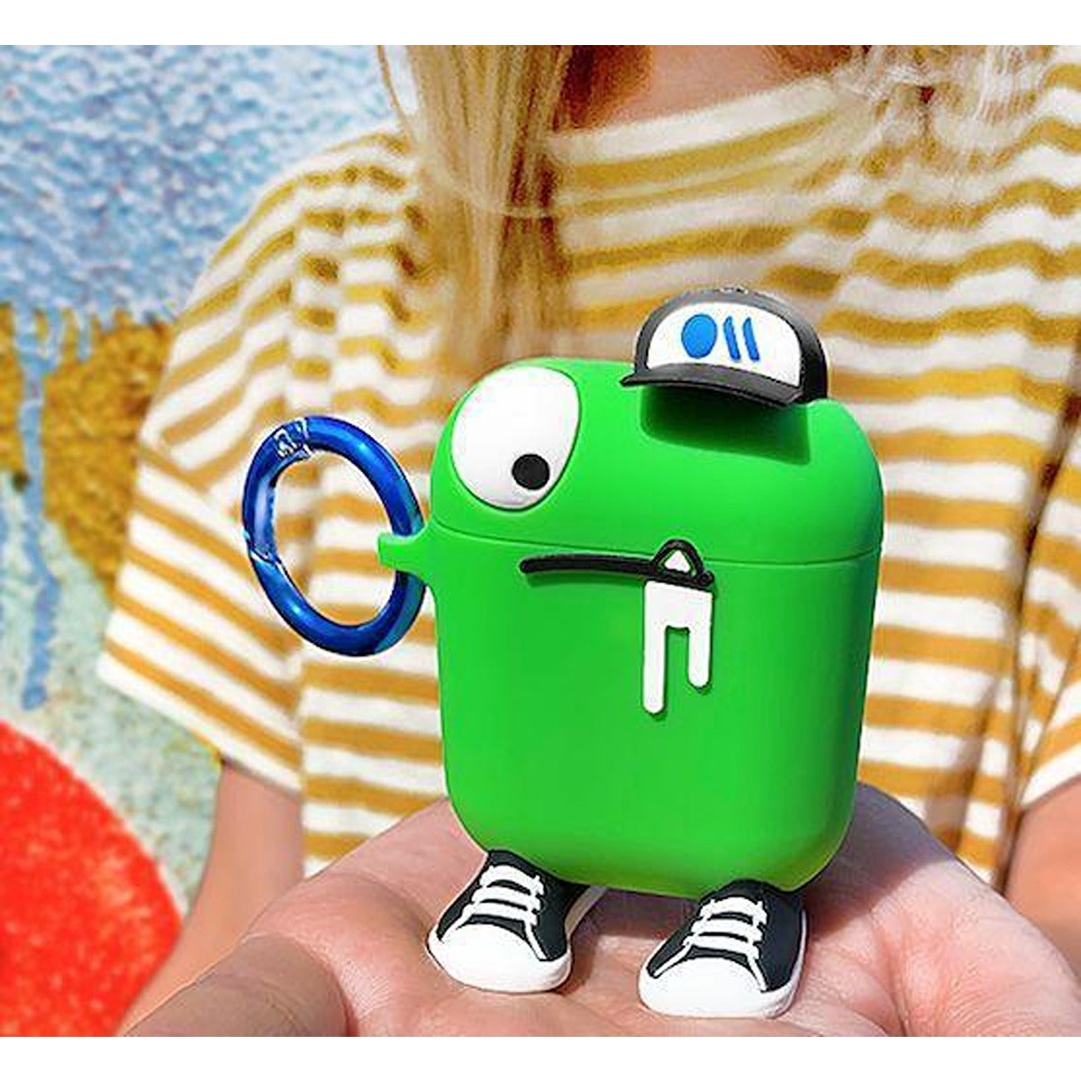 Case-Mate CASE-MATE AirPod Case - CreaturePods Chuck The Cool Guy (Green)