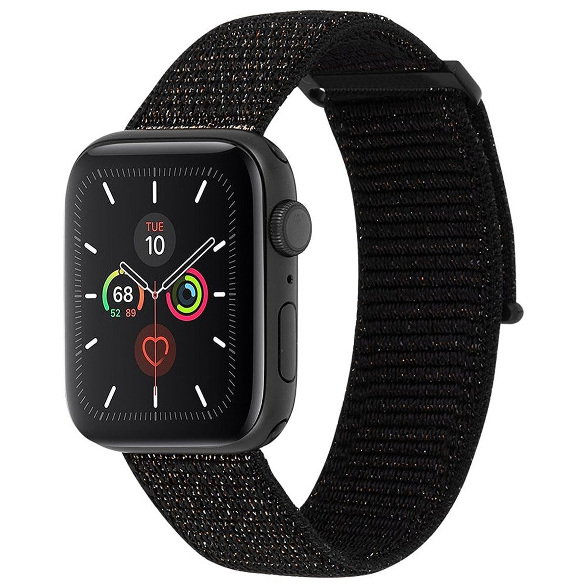 Case-Mate CASE-MATE  38-40mm Apple Watch Nylon Band - Mixed Metallic Black