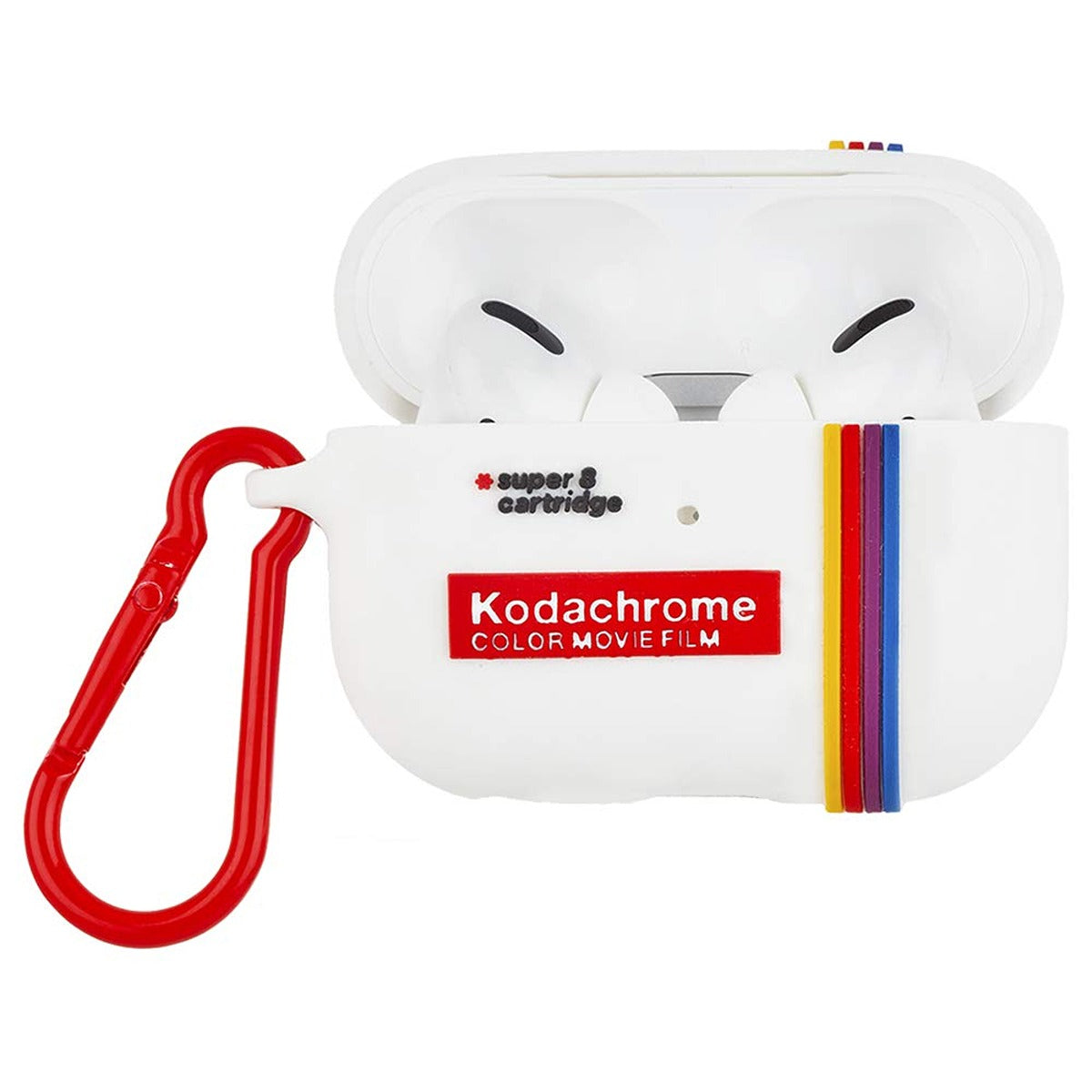 Case-Mate CASE-MATE Kodak AirPod Pro Case - White with Kodachrome Stripes
