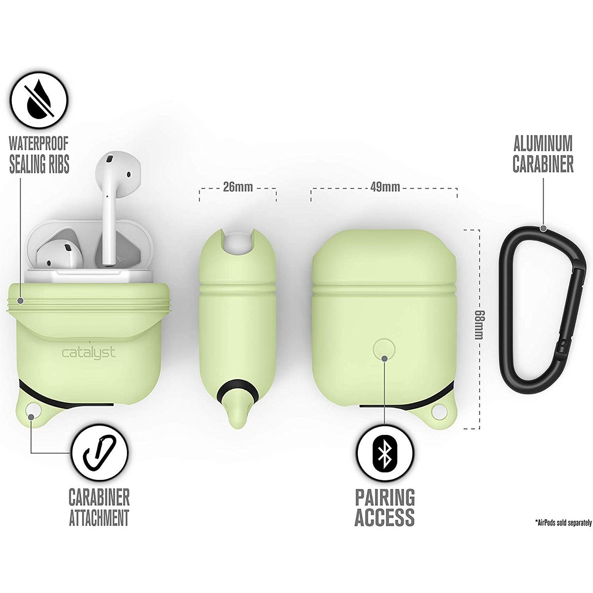 Catalyst CATALYST Case For Airpods Glow In The Dark
