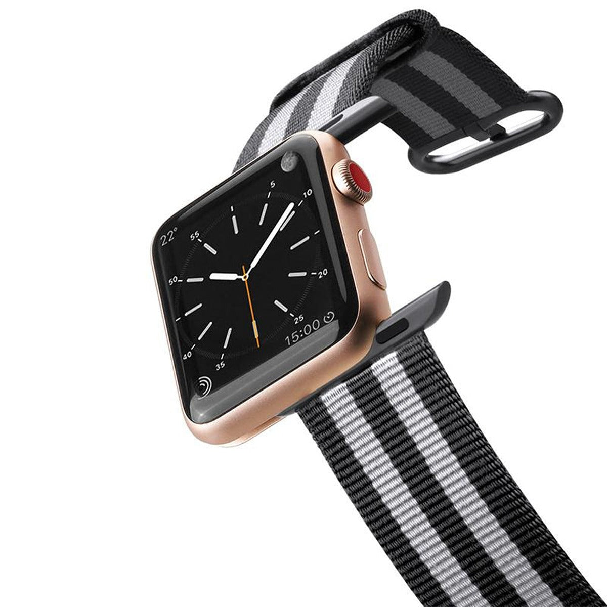 Casetify CASETIFY Apple Watch Band Nylon Fabric All Series 42mm Black Stripes