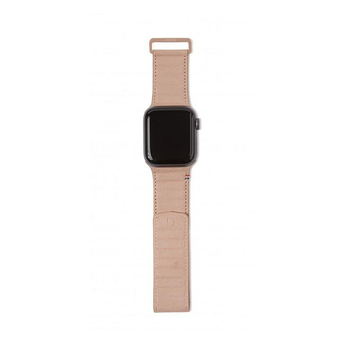 Decoded DECODED 42-44mm Leather Magnetic Traction Strap for Apple Watch Series 5, 4, 3, 2, and 1 - Pink