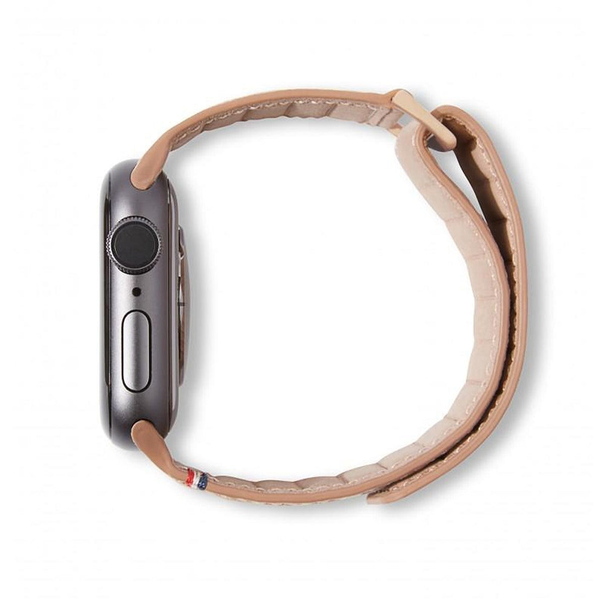 Decoded DECODED 42-44mm Leather Magnetic Traction Strap for Apple Watch Series 5, 4, 3, 2, and 1 - Pink