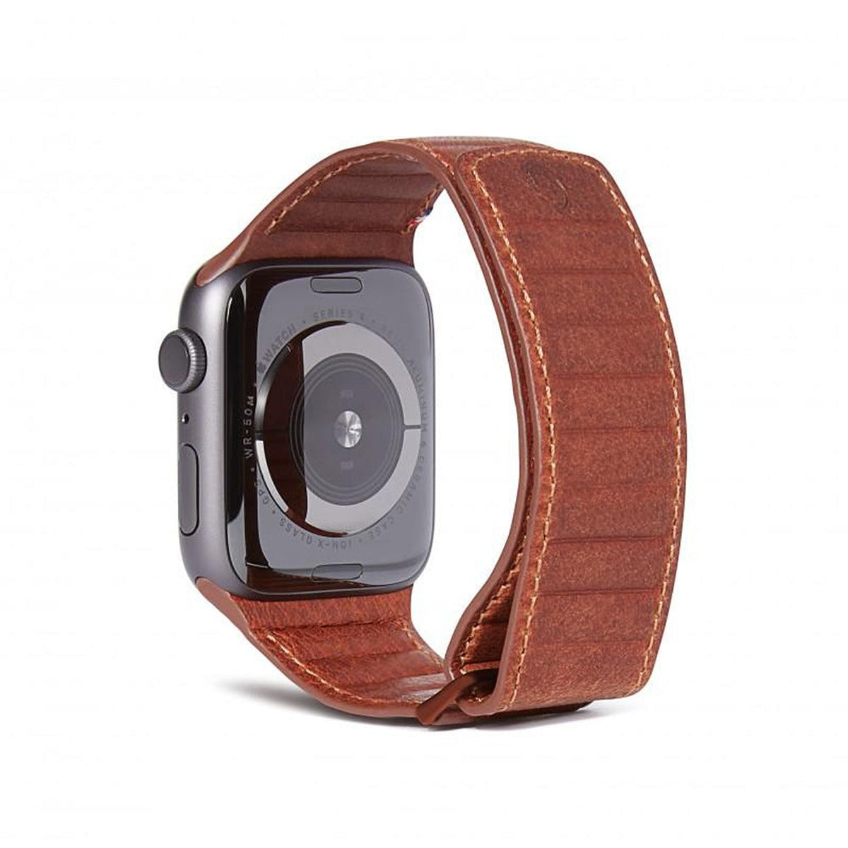 Decoded DECODED 42-44mm Leather Magnetic Traction Strap for Apple Watch Series 5, 4, 3, 2, and 1 - Brown