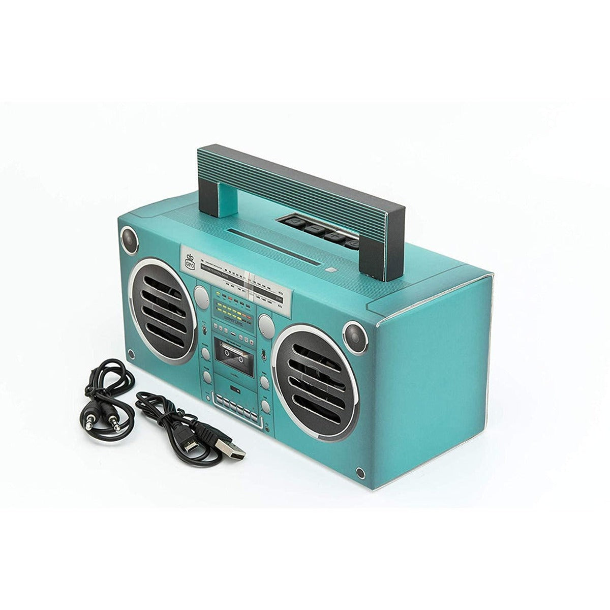 GPO GPO Bronx Boombox Bluetooth Portable Speaker Aqua