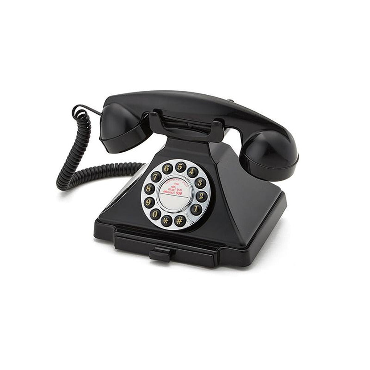 GPO Retro GPO 200 Rotary Hotel Phone Carrington Black