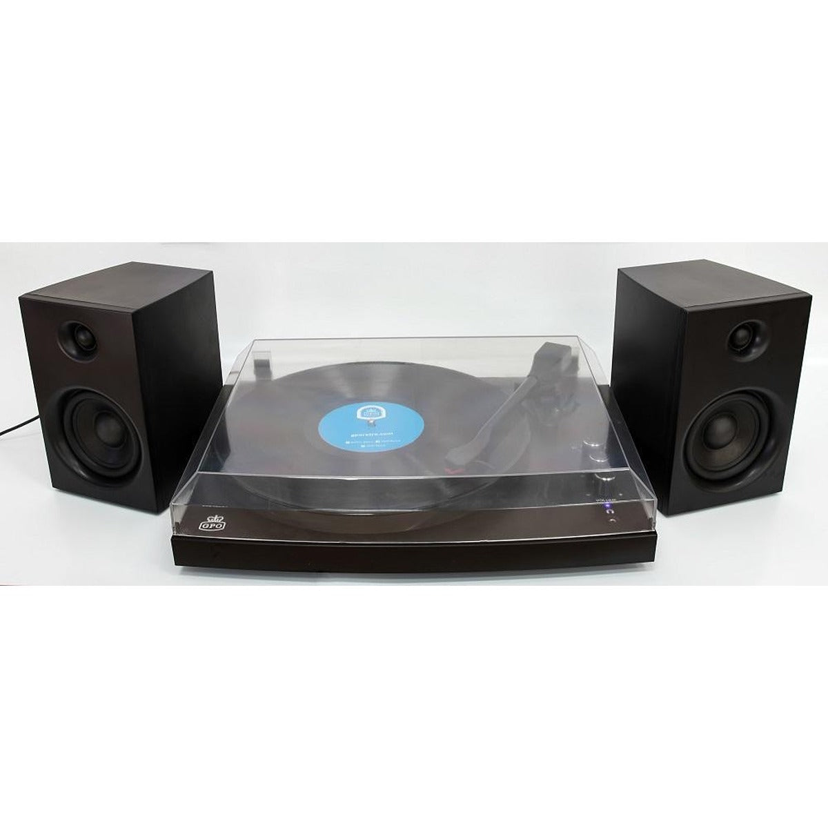 GPO Retro GPO Piccadily Stylish Turntable Bluetooth + 2 Speakers black
