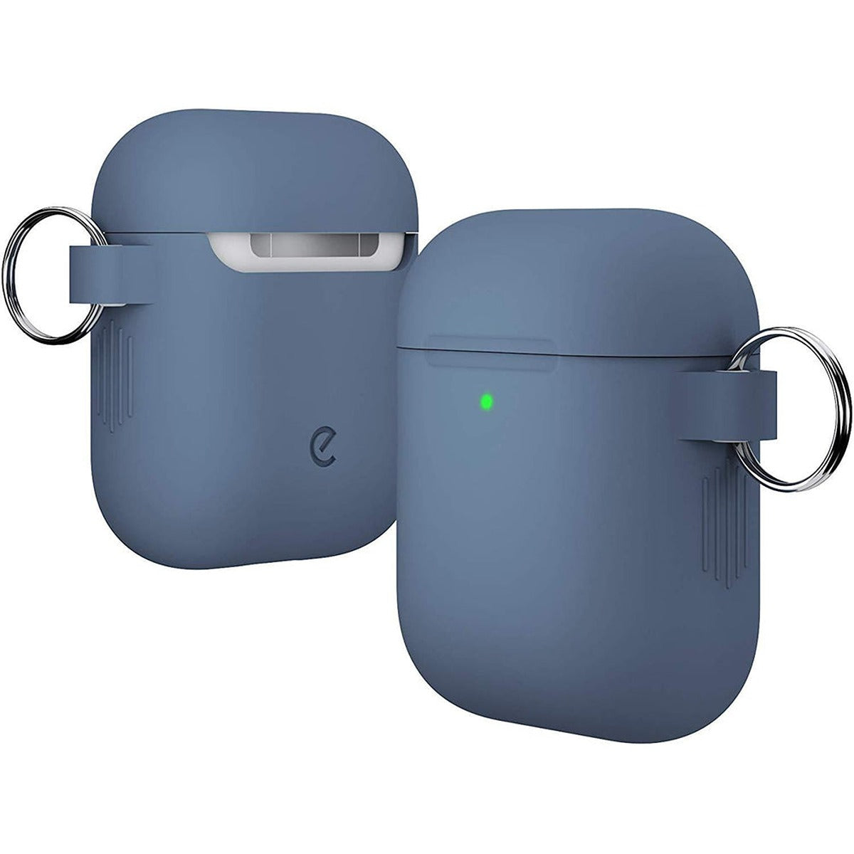 KeyBudz KEYBUDZ PodSkinz Switch Case with Carabiner for AirPods 1 & 2 - Cobalt Blue