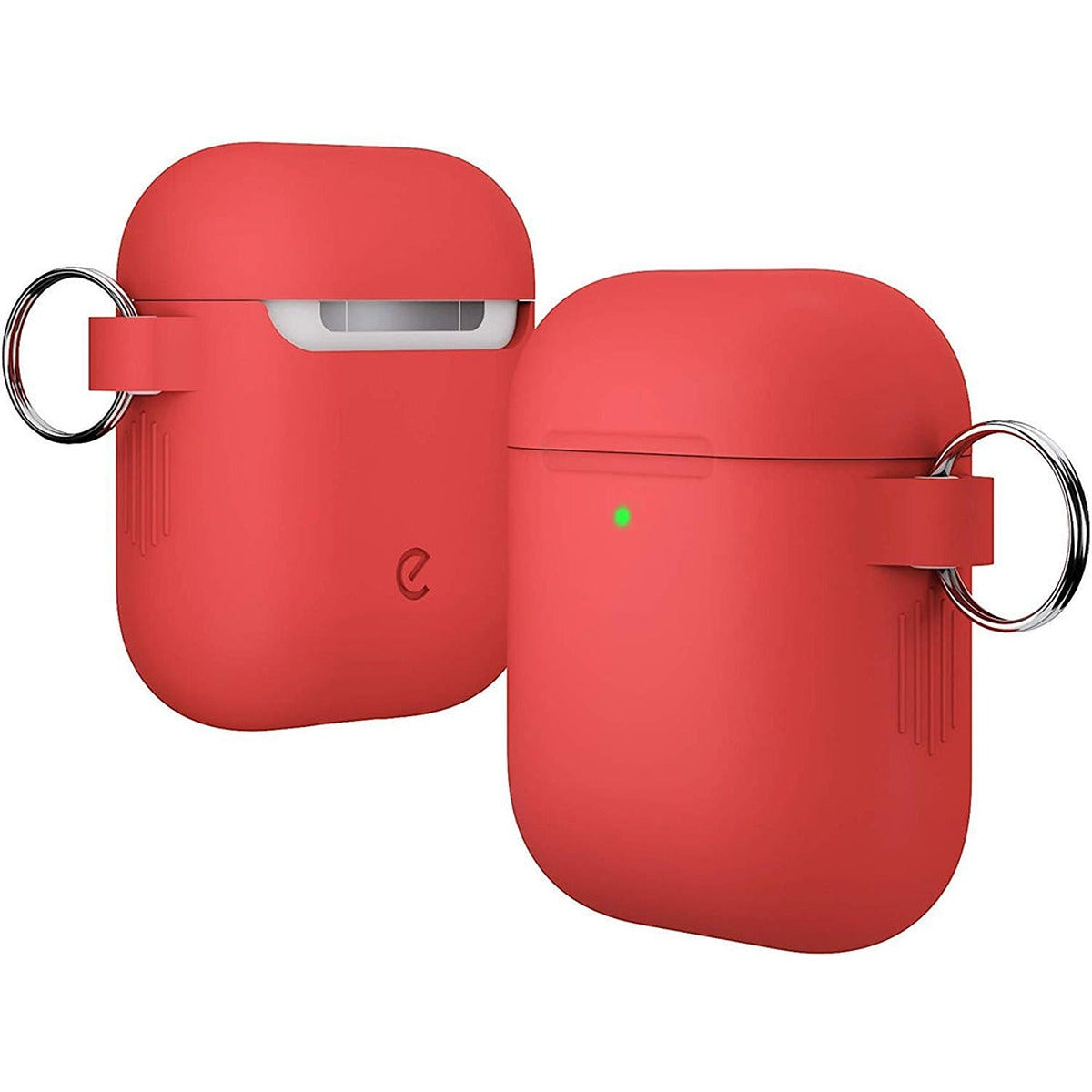 KeyBudz KEYBUDZ PodSkinz Switch Case with Carabiner for AirPods 1 & 2 - Red