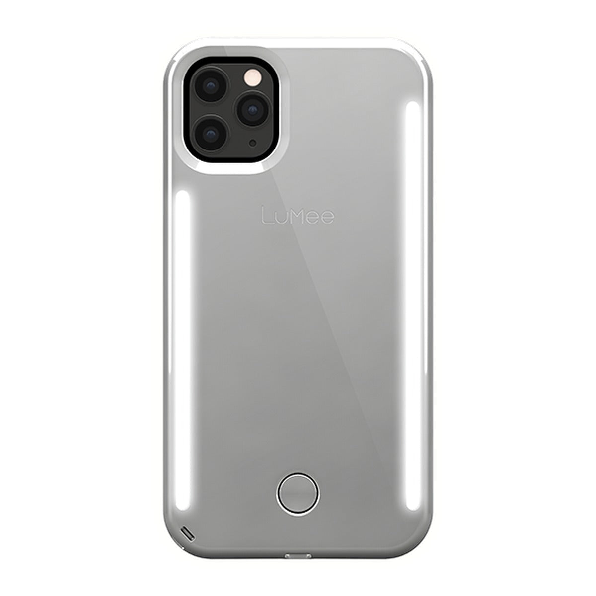 LuMee LUMEE Duo Phone Case with Selfie Light for iPhone 11 Pro - Silver Mirror