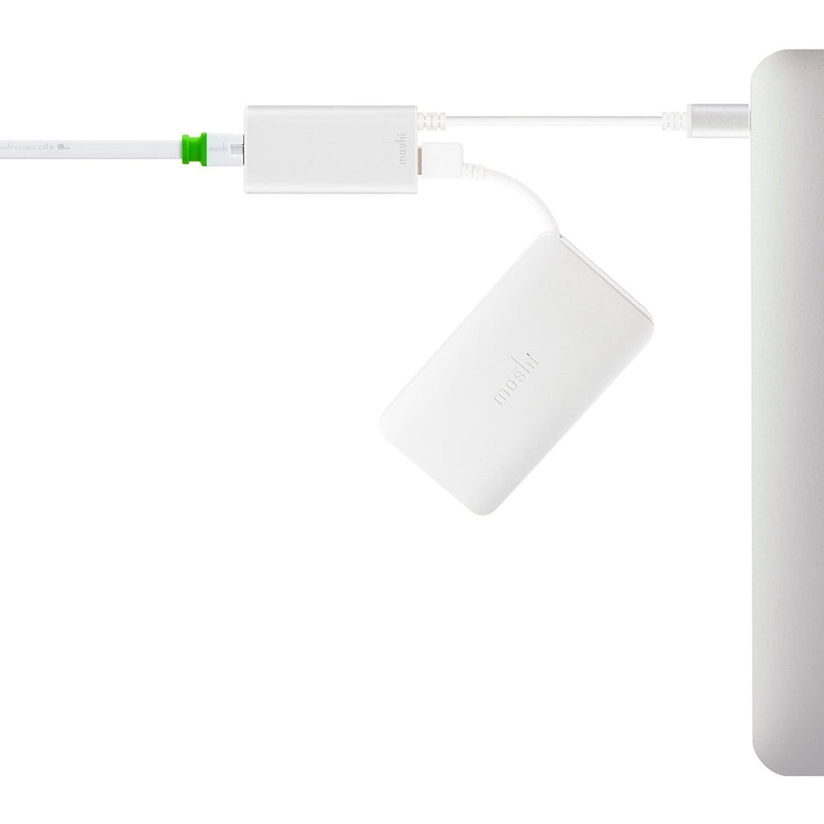 Moshi MOSHI USB-C To Gigabit Ethernet Adapter - Silver