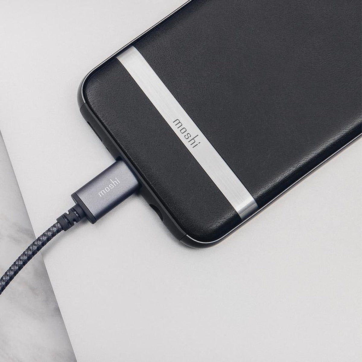 Moshi MOSHI Integra USB-C To USB-A Charge / Sync Cable Titanium Gray